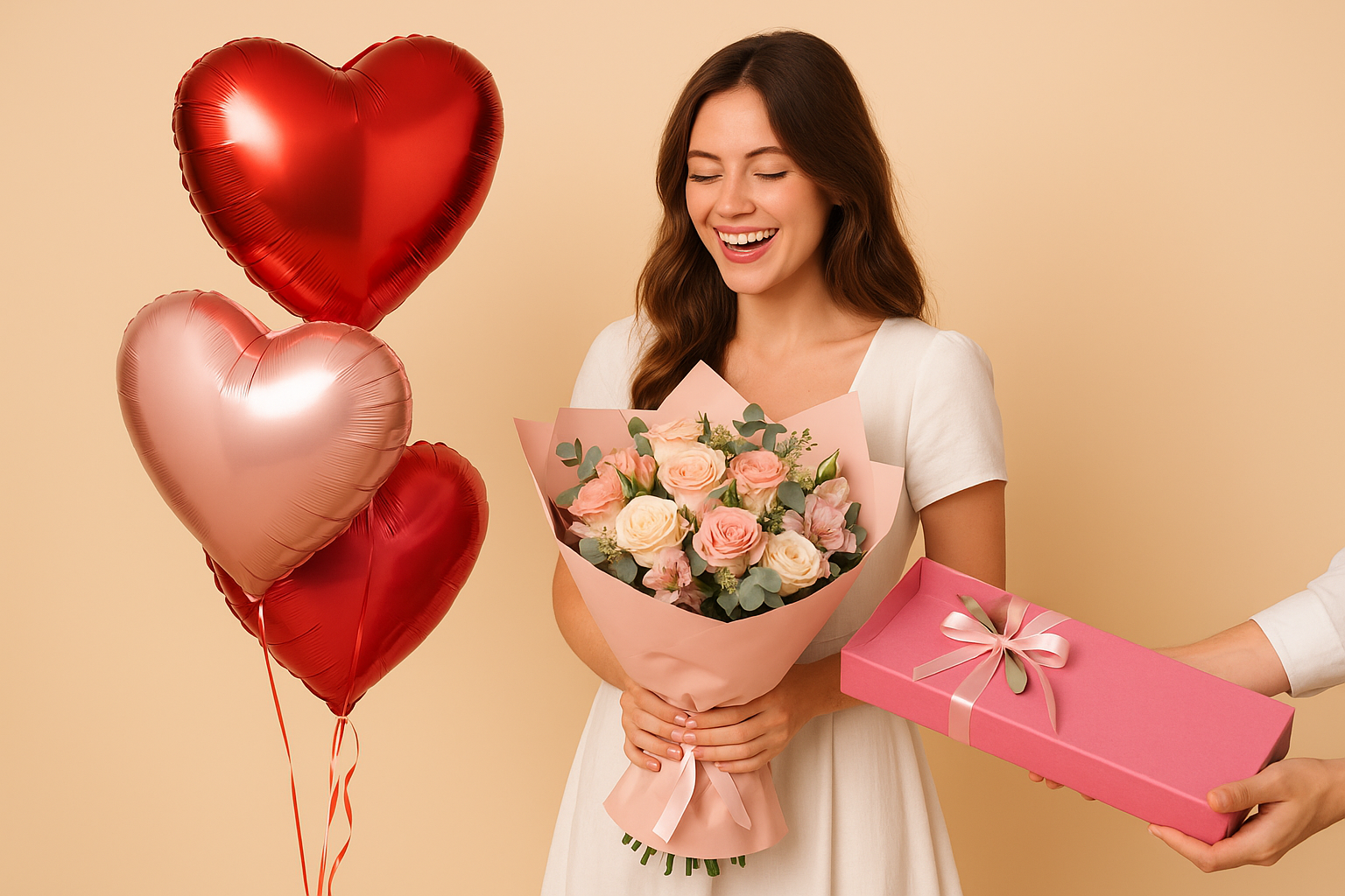 La gran combinacion para enamorar: flores con globos
