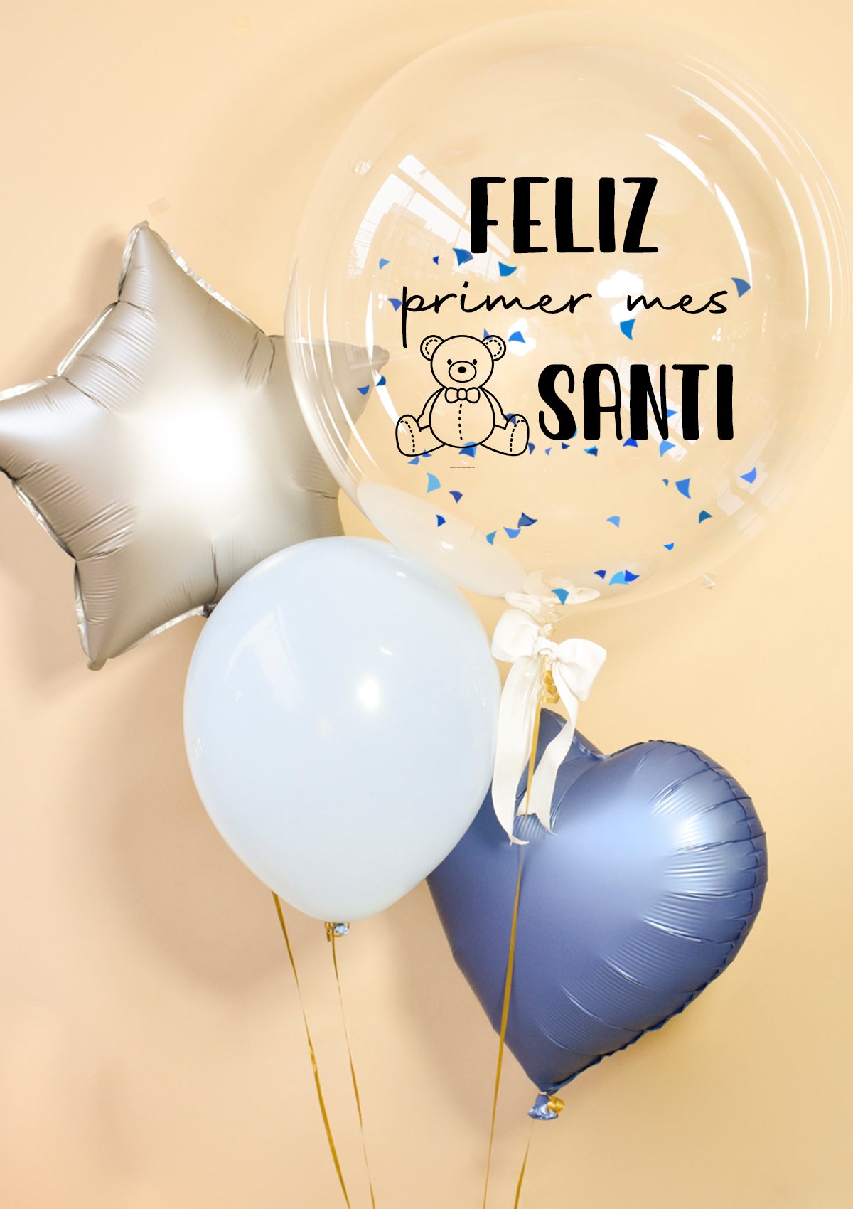 Pack de Globos #4 Cumpleaños (estrella y corazón)