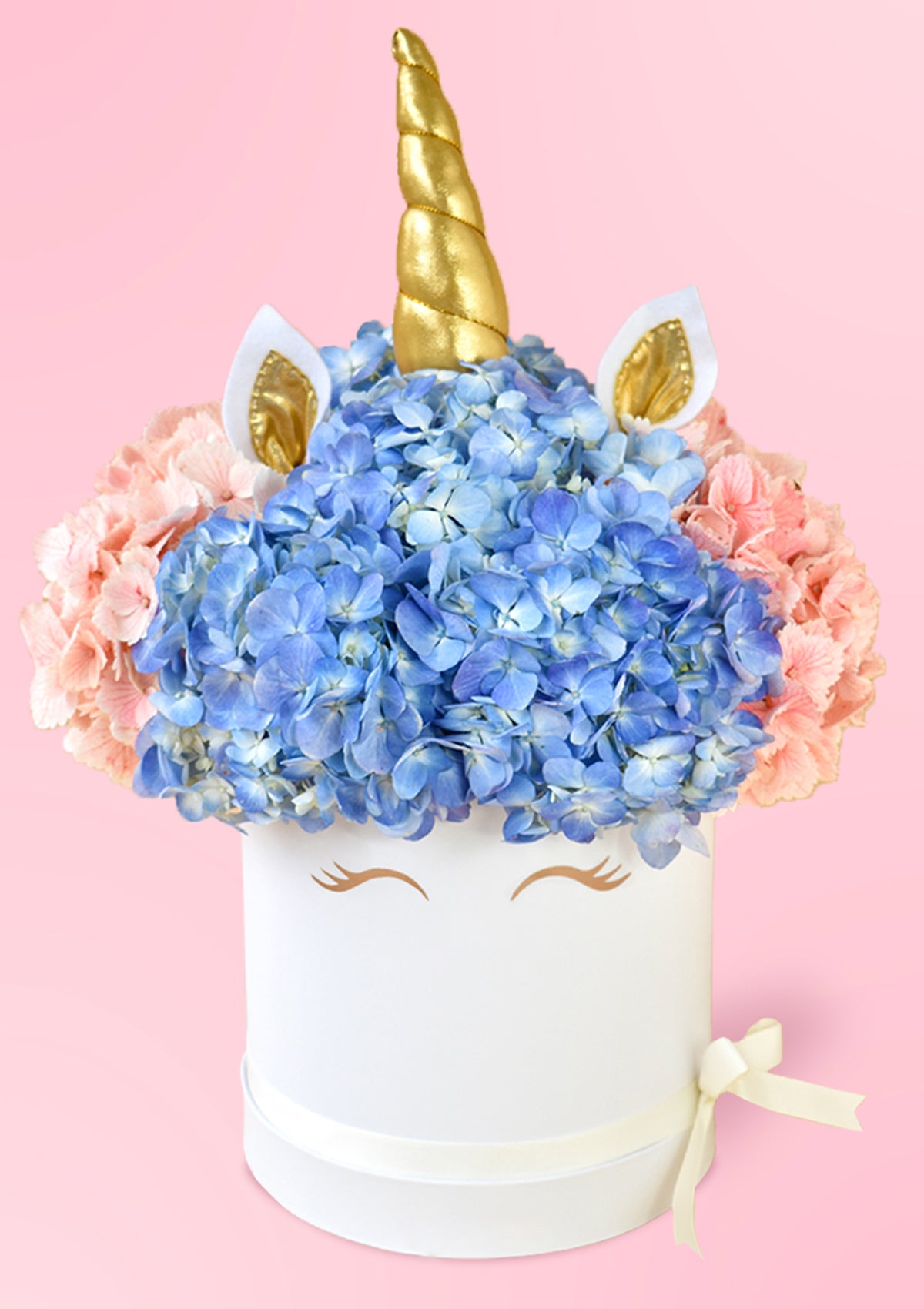 Box Unicornio de Hortensias