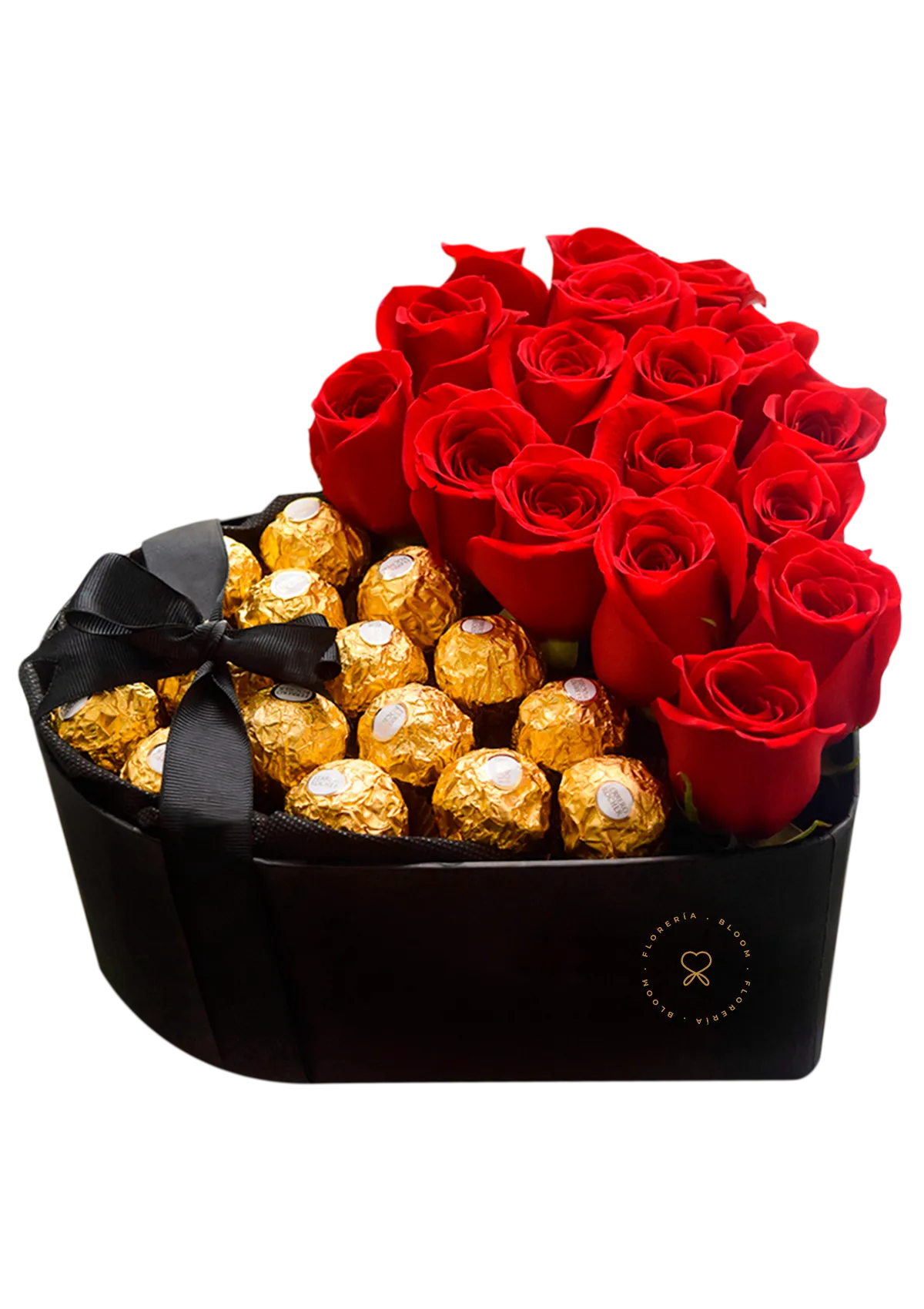 Caja Corazón + Bombones Ferrero Rocher