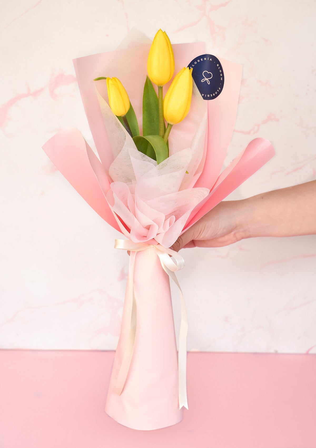 Ramo de 3 tulipanes amarillos | Flores Amarillas