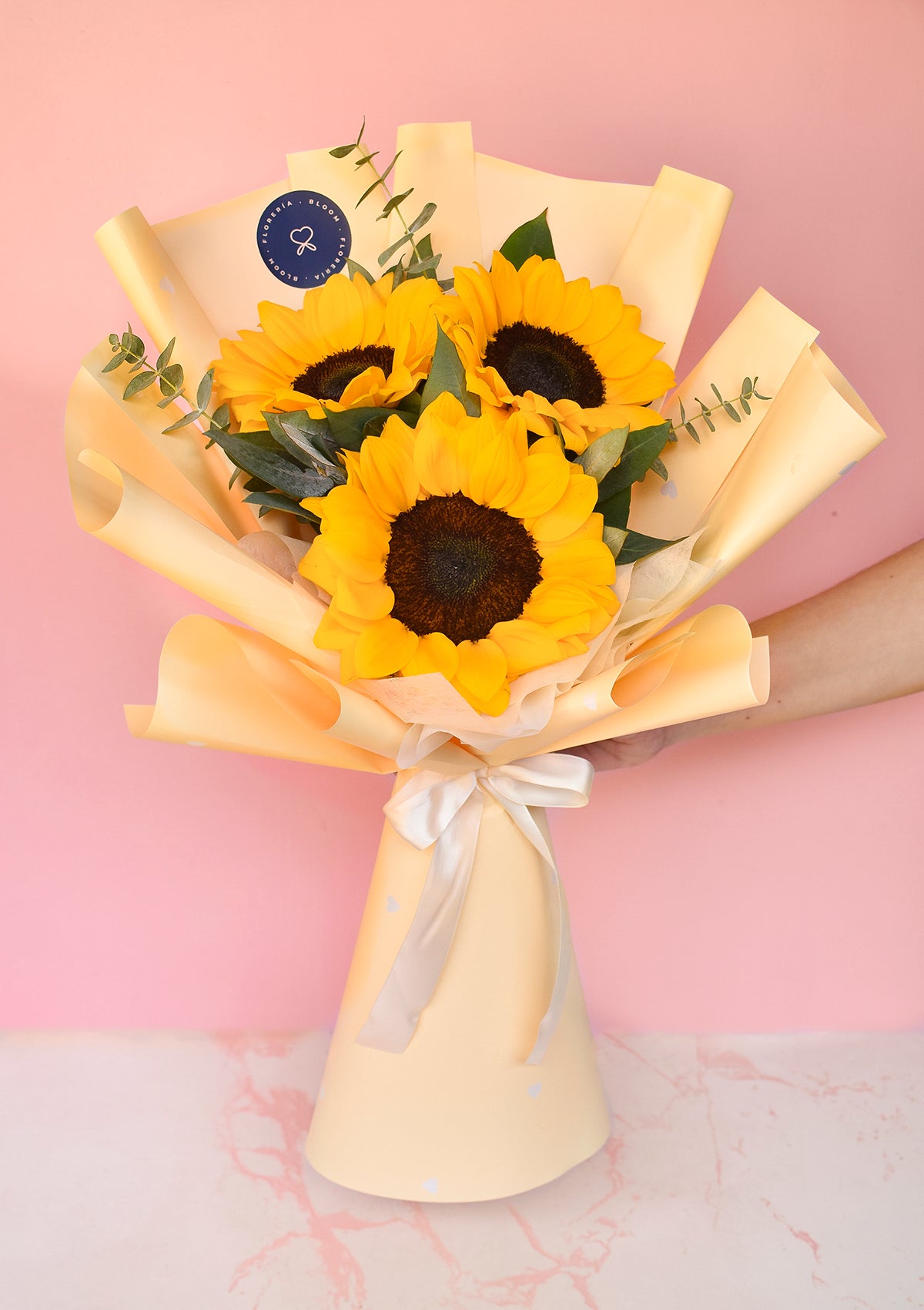 Ramo con 3 girasoles | Flores Amarillas