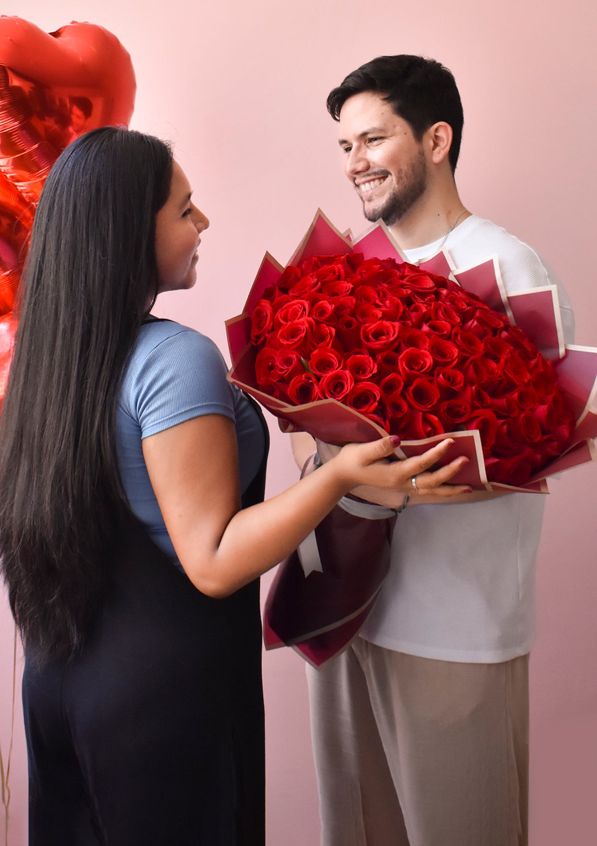 Ramo Buchón 100 rosas premium