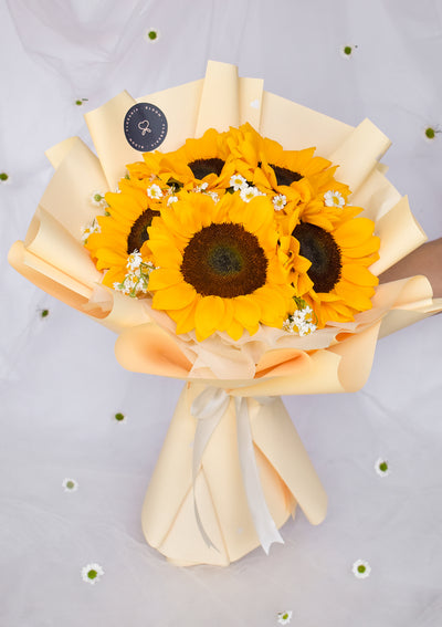 Ramo de 5 girasoles | Flores Amarillas