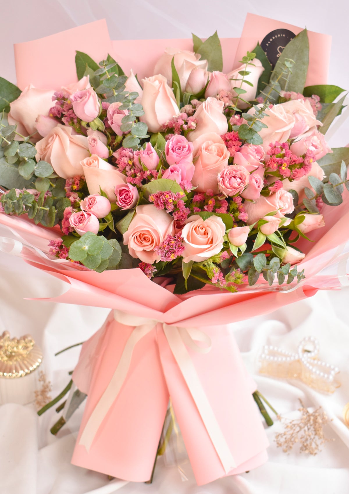 Ramo con rosas rosadas Luciana