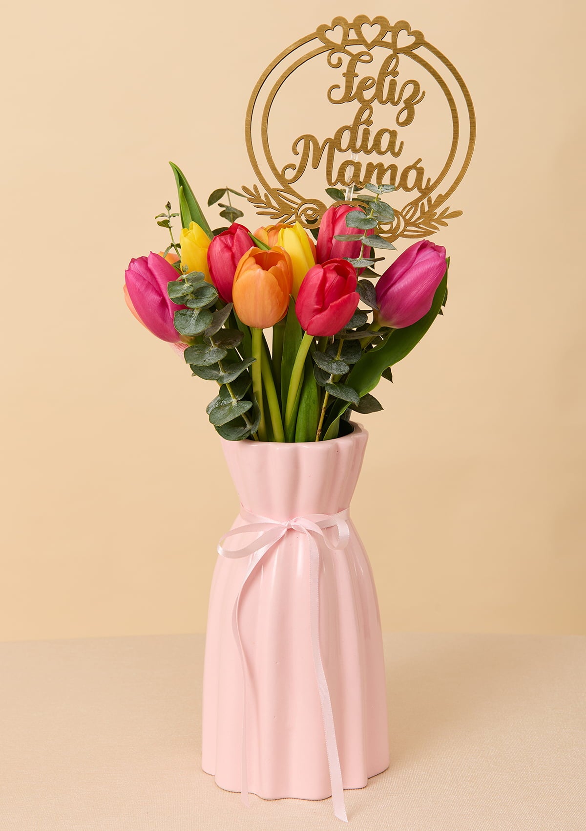 Florero de 10 tulipanes 🌷💜| Dia de la Madre