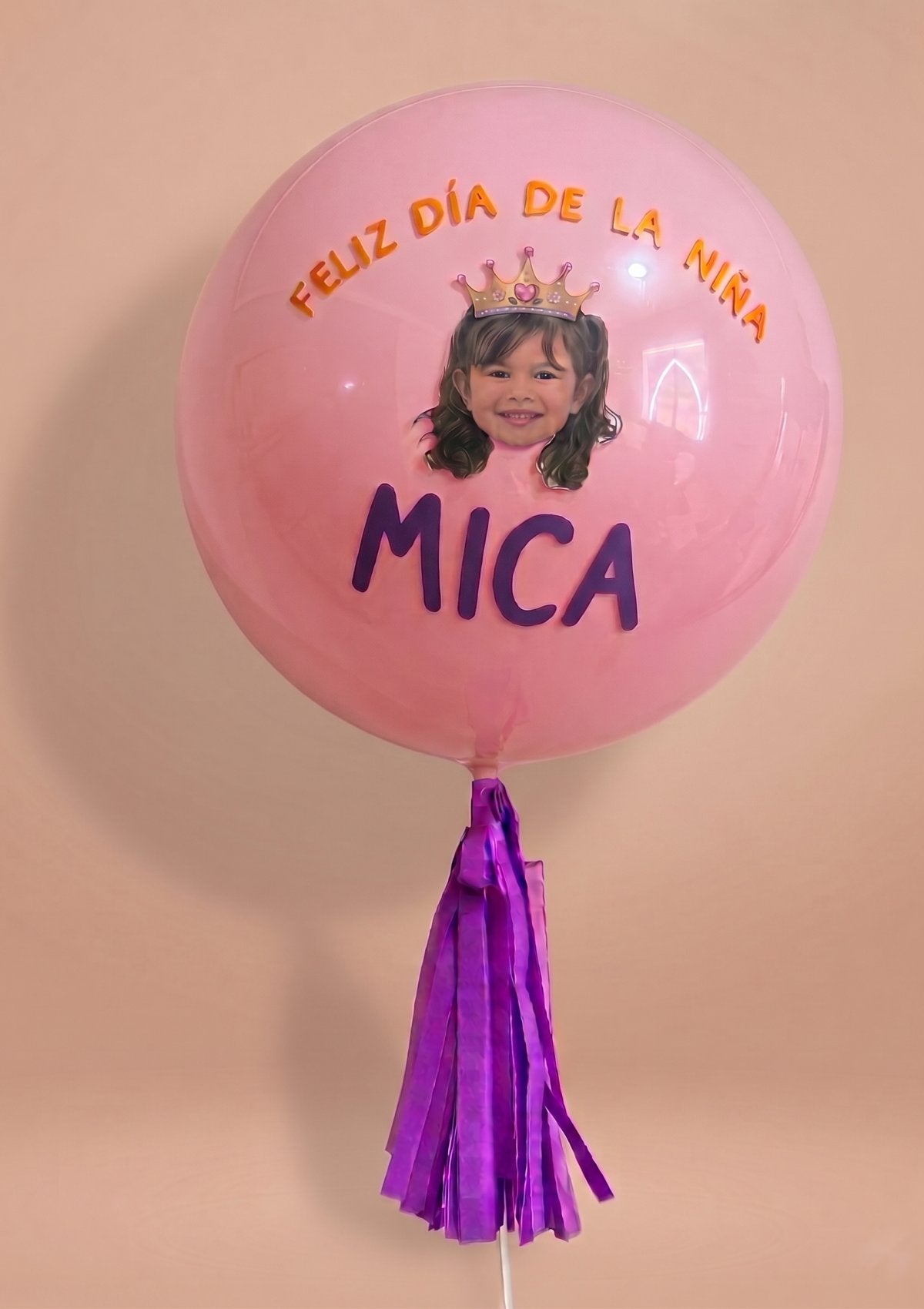 Globo Burbuja Personalizado con Foto - Día de la Niña