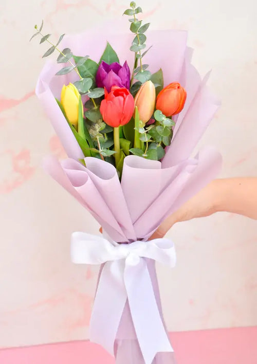 Ramo de tulipanes (5 unidades) Premium - Florería Bloom