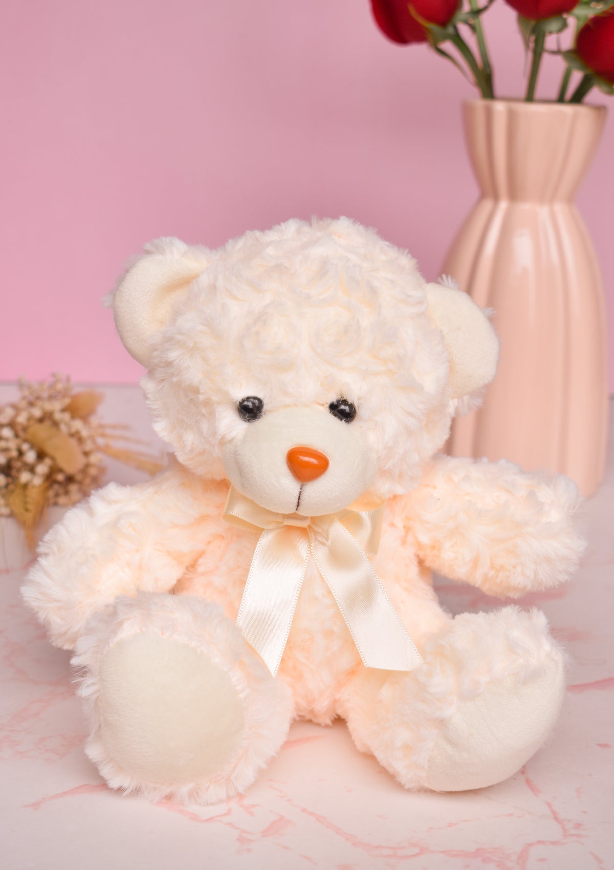 Stuffed toy in box: Pink bunny