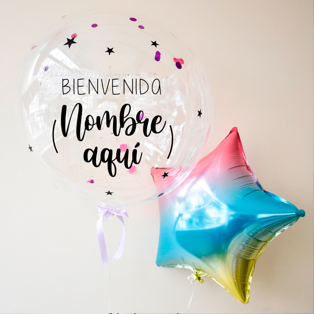 Pack de Globos Nacimiento #1 (estrella) - Florería Bloom