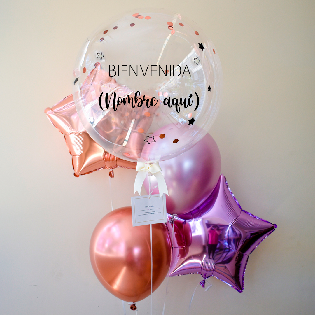 Pack de Globos Nacimiento #5 (estrellas y látex) - Florería Bloom