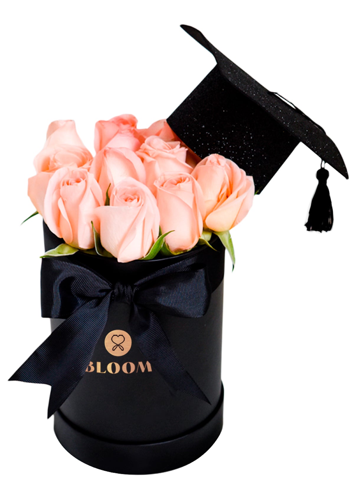 Box de 12 rosas con birrete | Flores para Graduación 🎓 - Florería Bloom