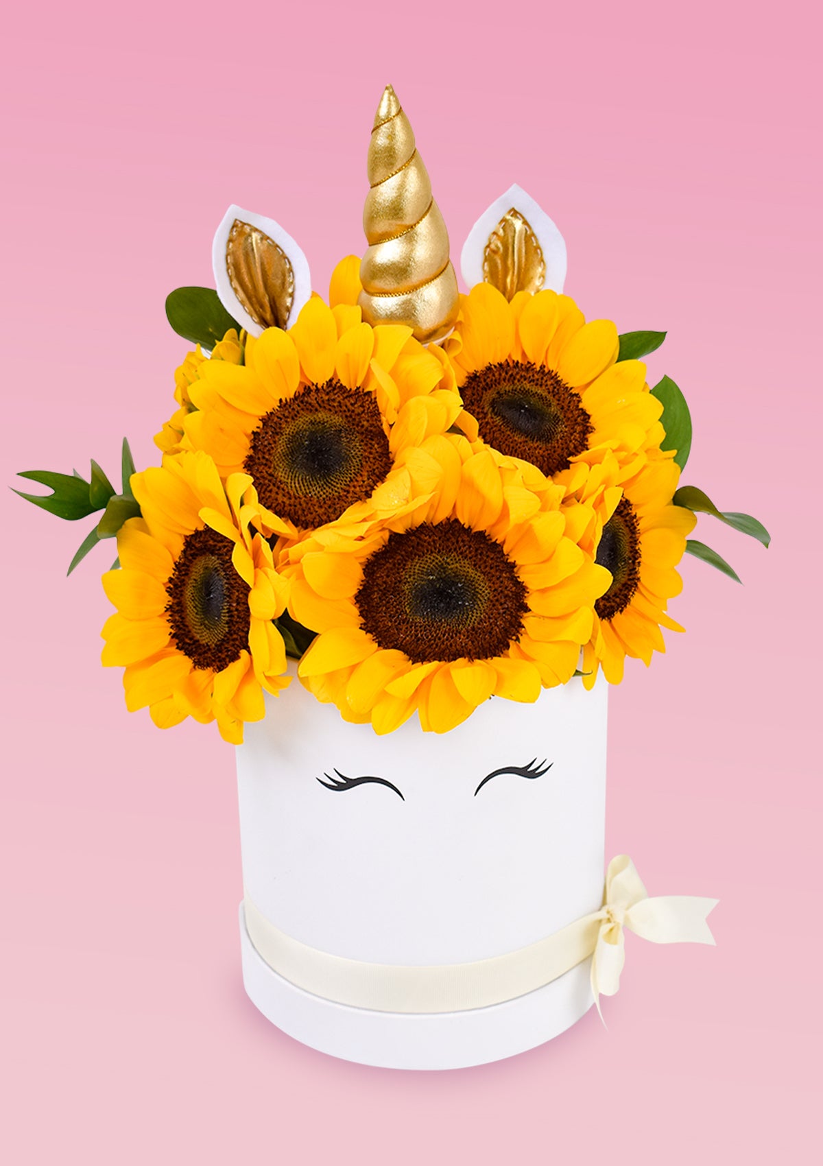 Box Unicornio Girasoles - Florería Bloom