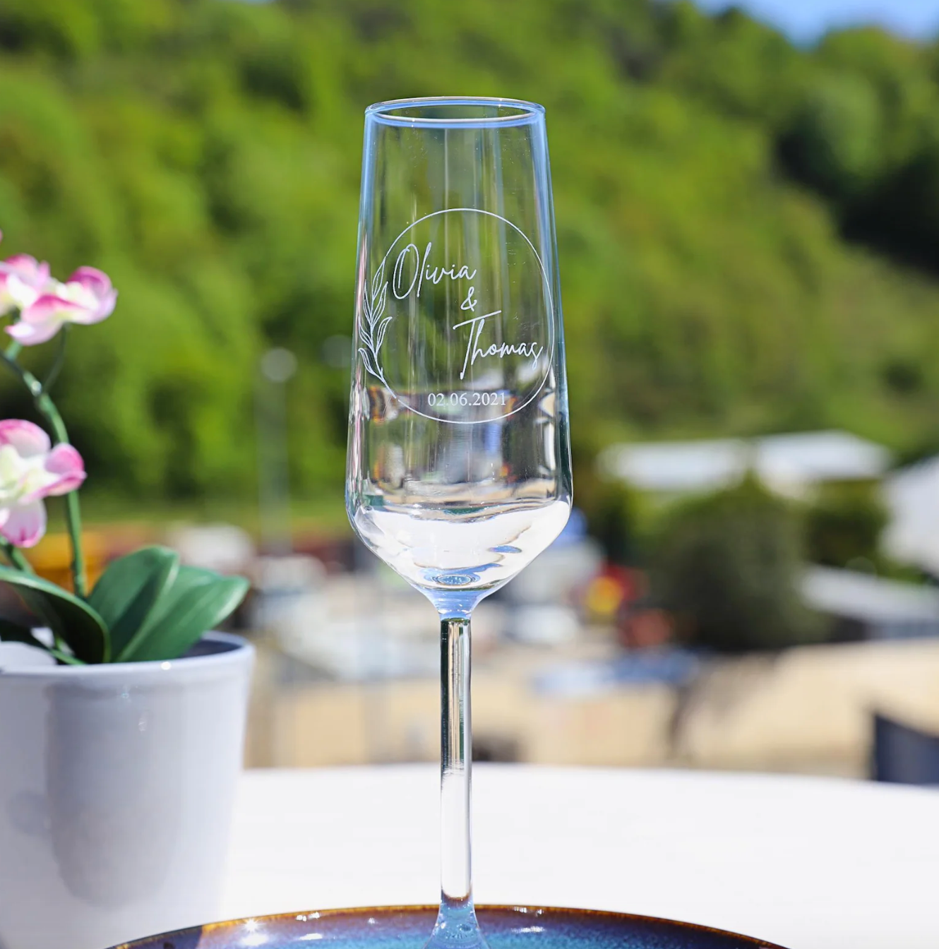 1 COPA DE CHAMPAGNE PERSONALIZADA 🥂