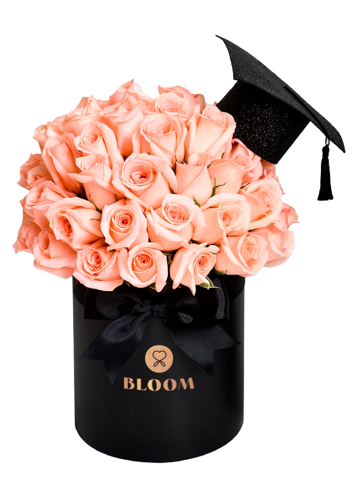 Love Box con birrete | Flores para Graduación 🎓 - Florería Bloom