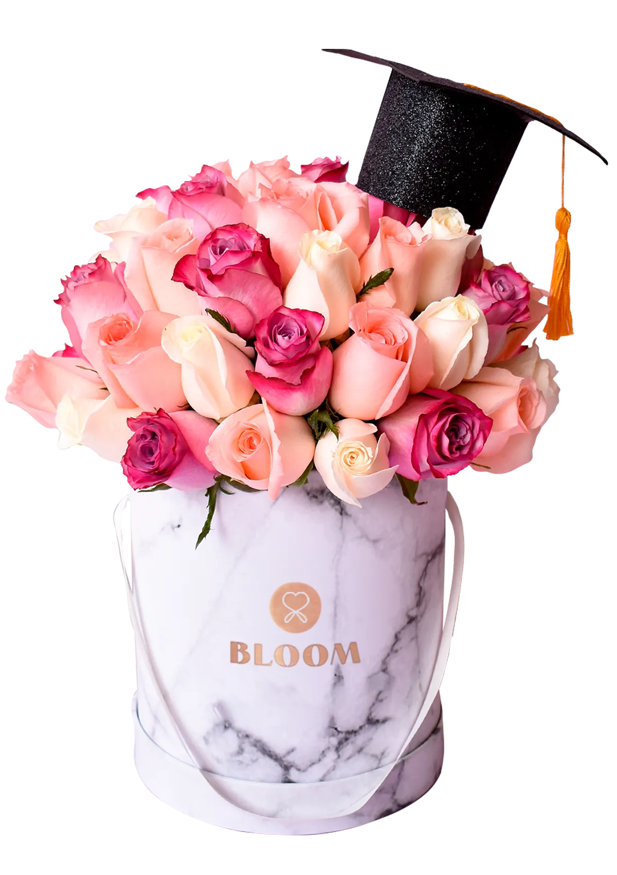 Love Box Multicolor con birrete | Flores para Graduación 🎓