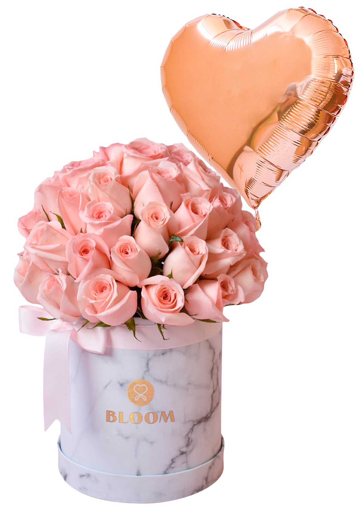 Love Box + globo Con helio - Florería Bloom