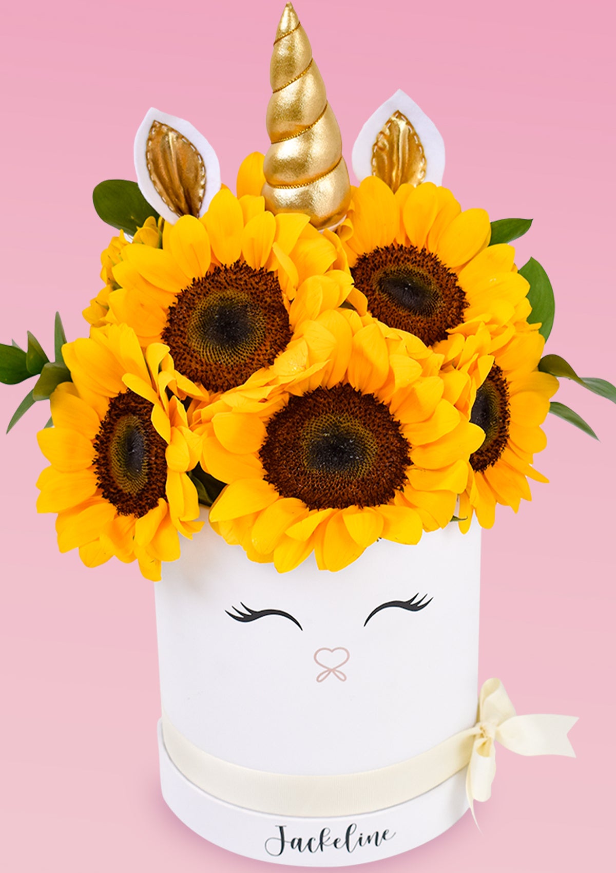 Box Unicorn Sunflowers