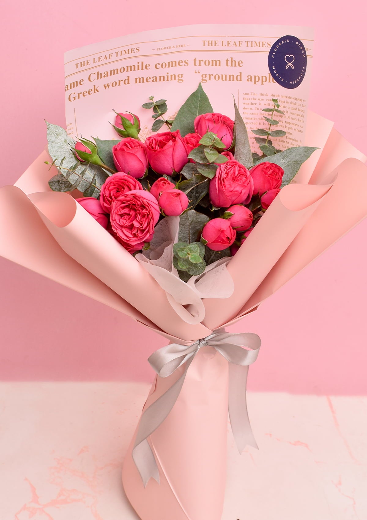 Ramo con rosas inglesas