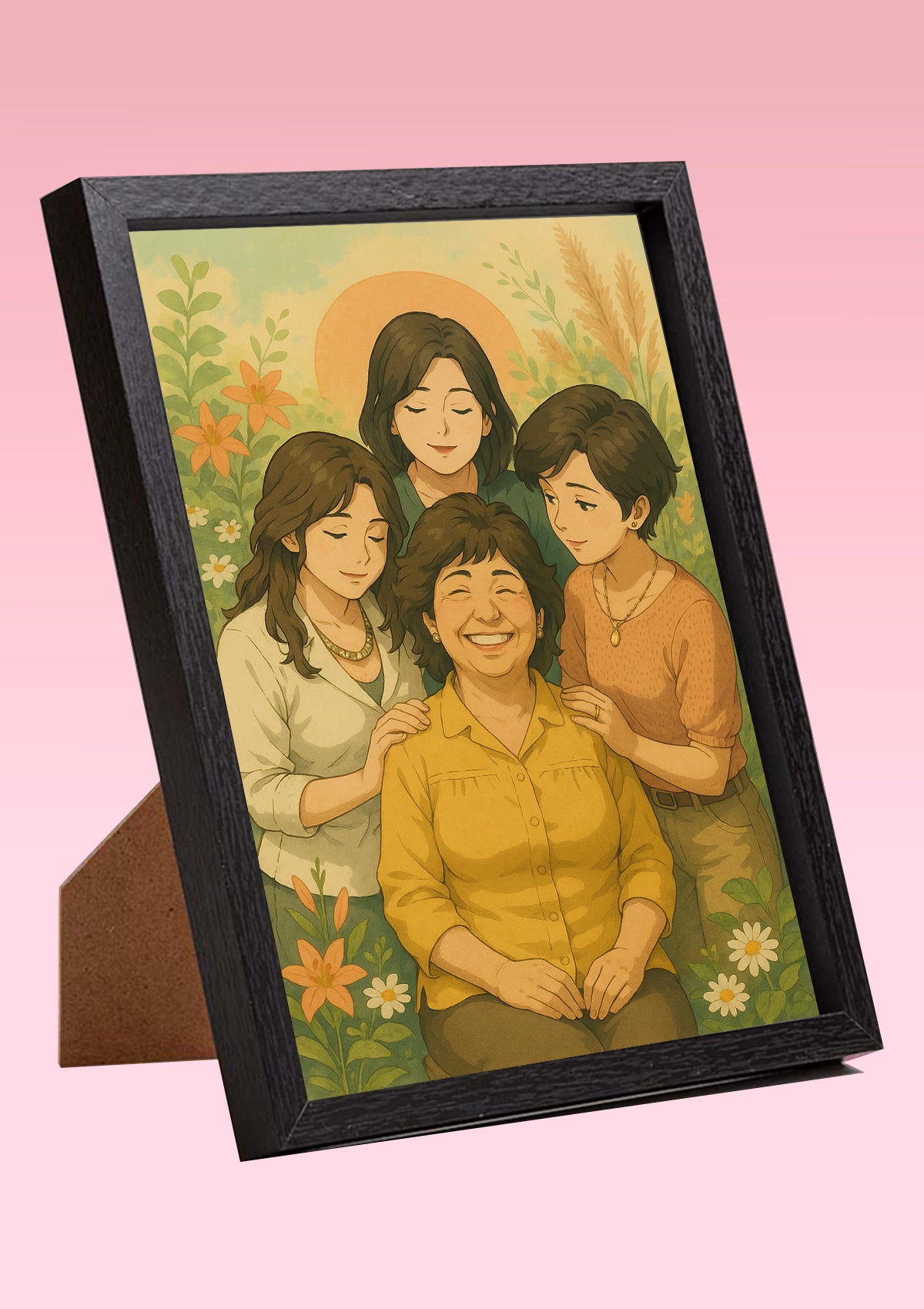 🌿 Tu foto con portarretrato al estilo Ghibli| Dia de la Madre