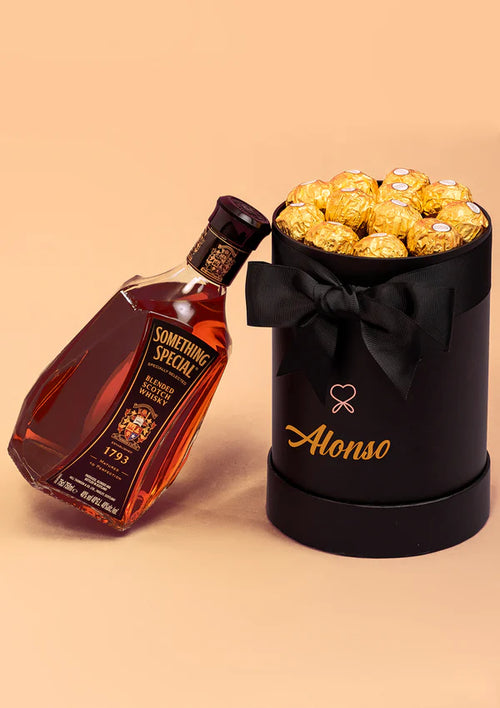 BOX WHISKY + BOMBONES - Florería Bloom