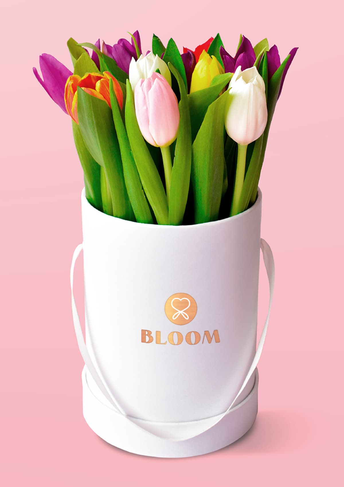 Caja de 10 tulipanes premium para regalo con delivery Lima | Florería Bloom

