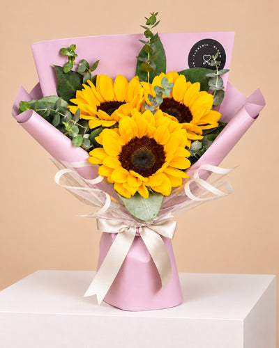 Ramo con 3 Girasoles | Flores Amarillas