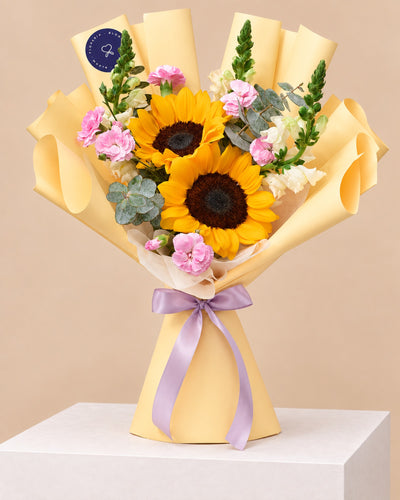 Ramo de Girasoles y Claveles | Flores Amarillas
