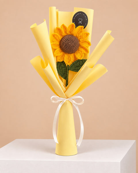 Girasol Tejido a Crochet