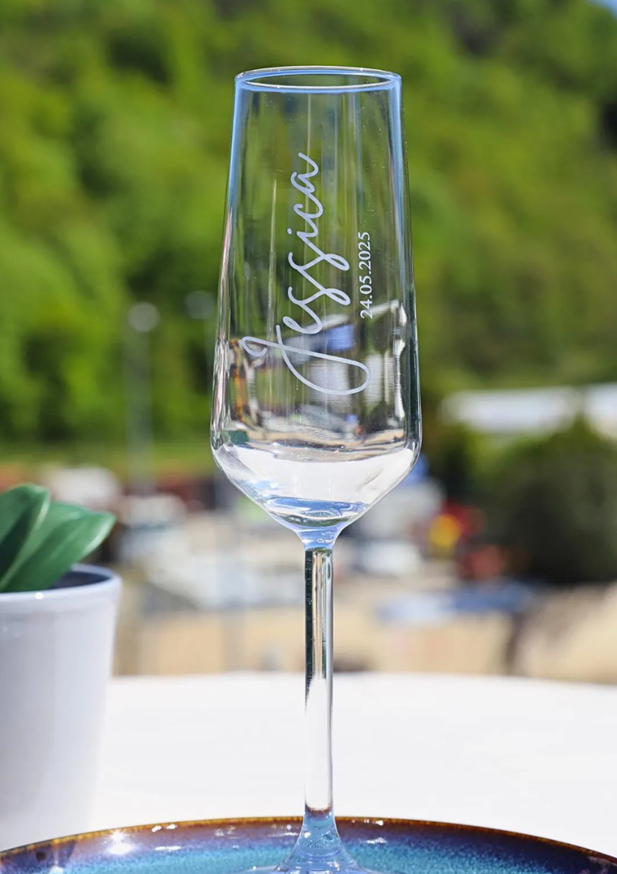 1 COPA DE CHAMPAGNE PERSONALIZADA 🥂 - Florería Bloom