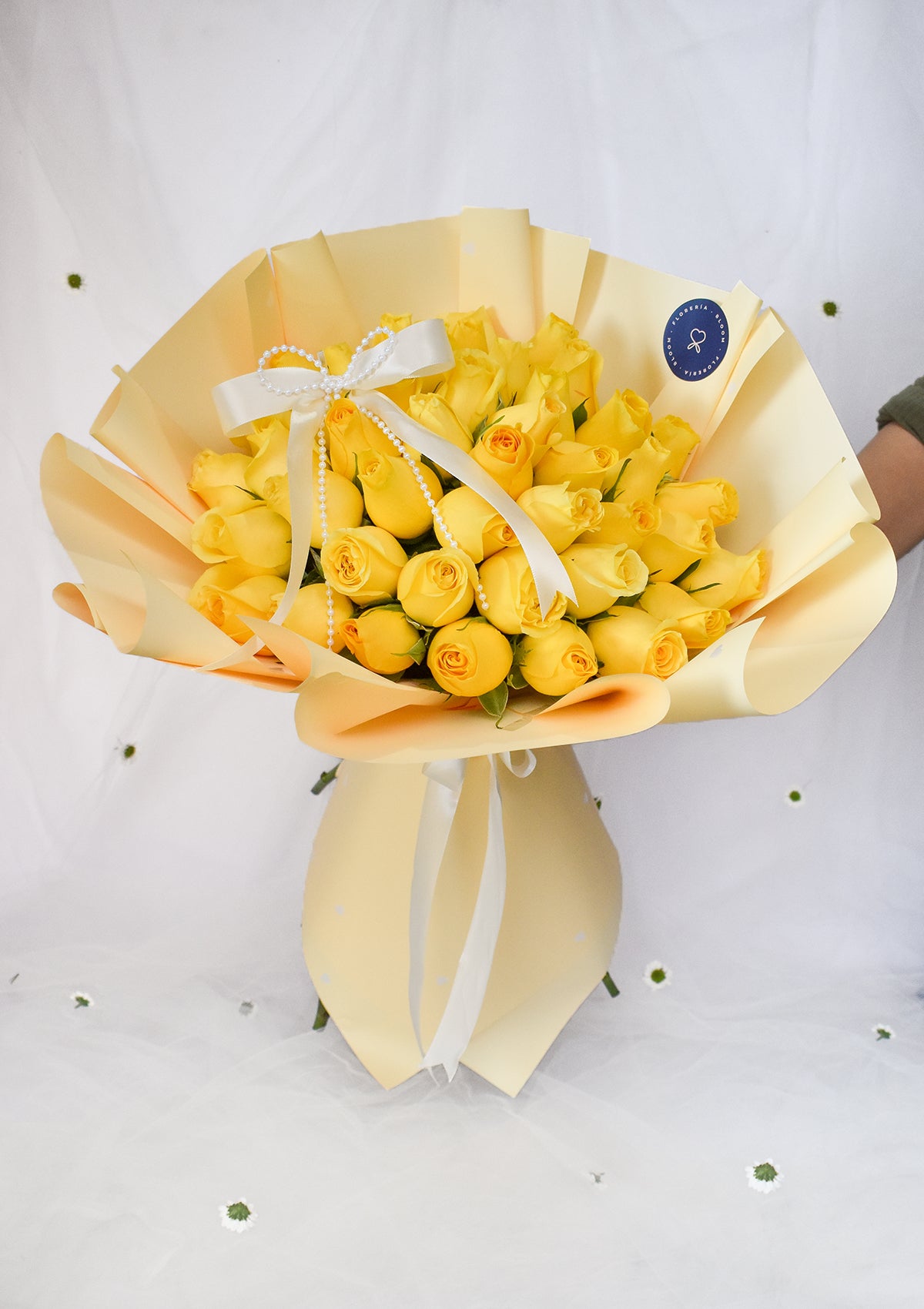 Ramo Buchón de 50 rosas amarillas