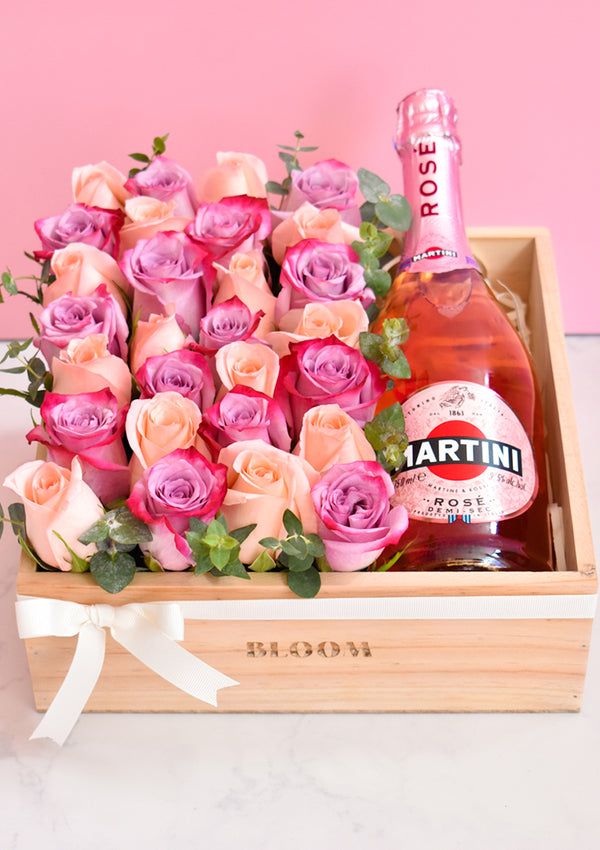 Box de rosas + Espumante