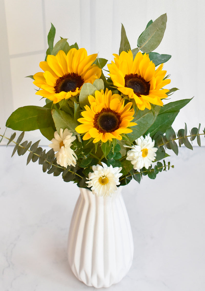 Florero con Girasoles