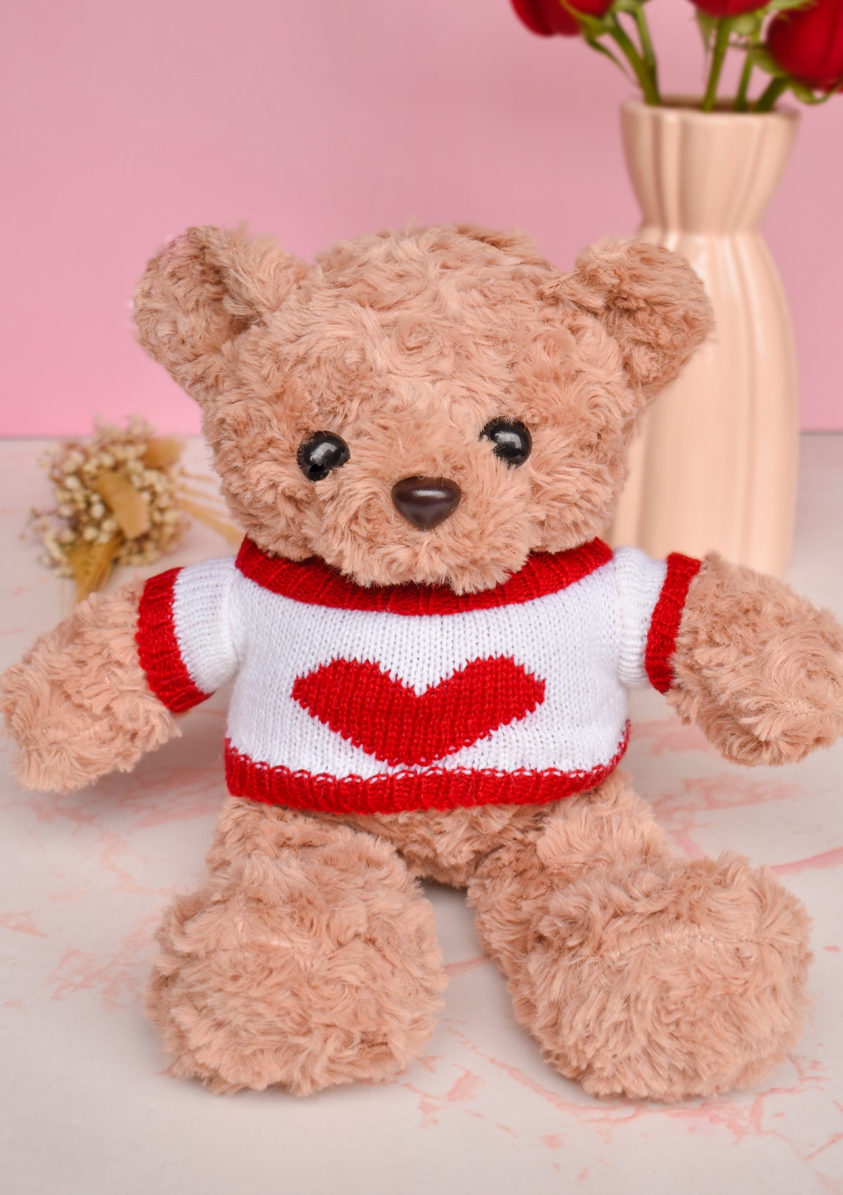 Stuffed toy in box: Pink bunny