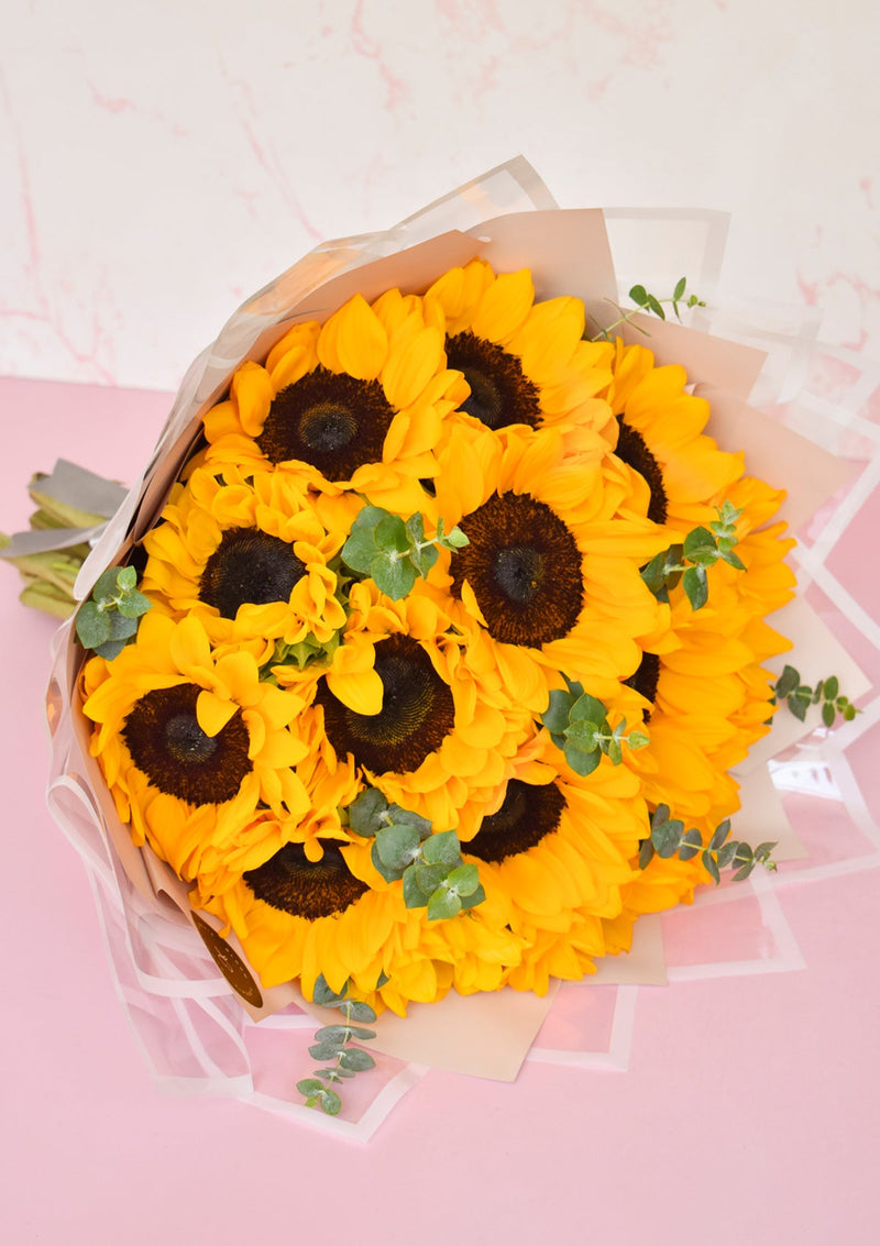 Ramo Premium de 12 girasoles