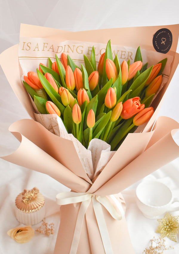 Nuevo Ramo Deluxe de 28 tulipanes