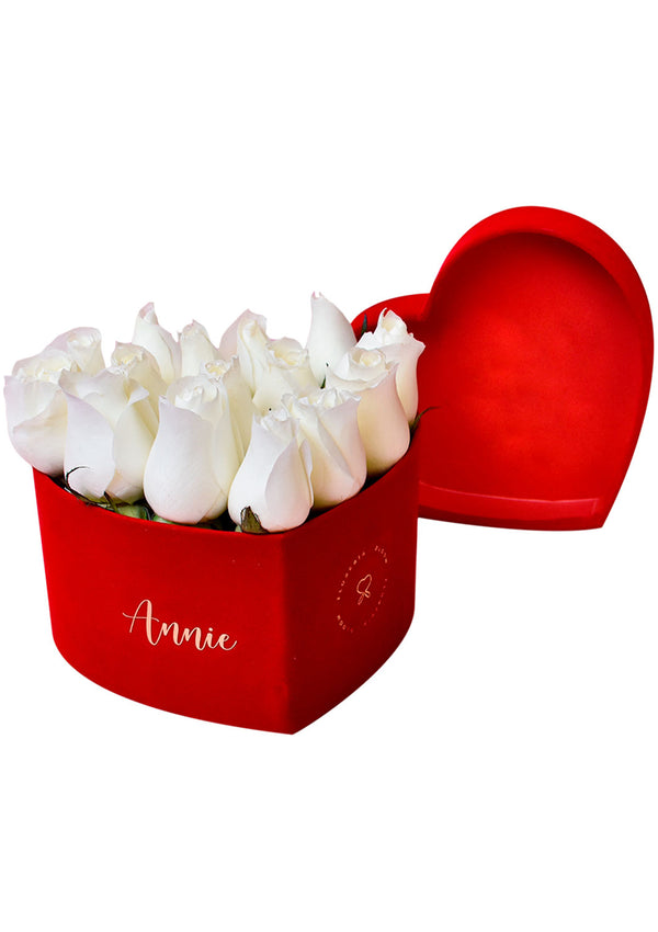 Caja Corazón Velvet - Florería Bloom