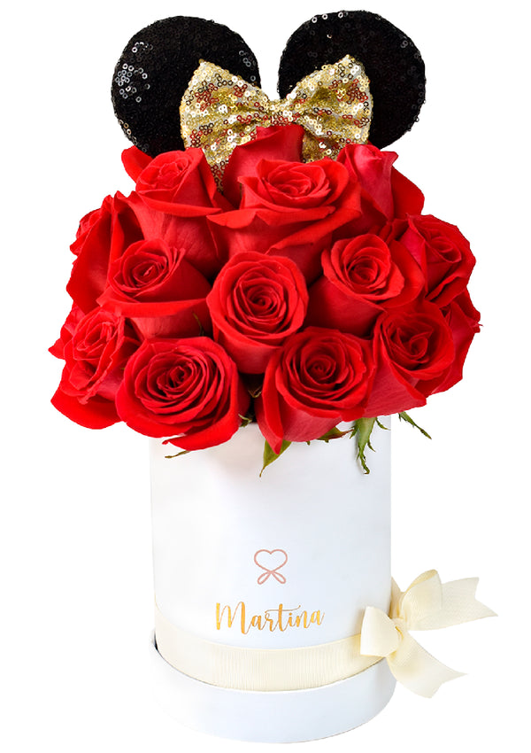 Minnie box 20-24 rosas - Florería Bloom