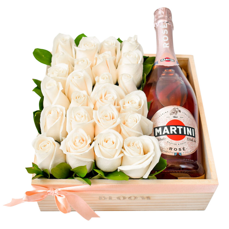 Box de rosas + Champagne