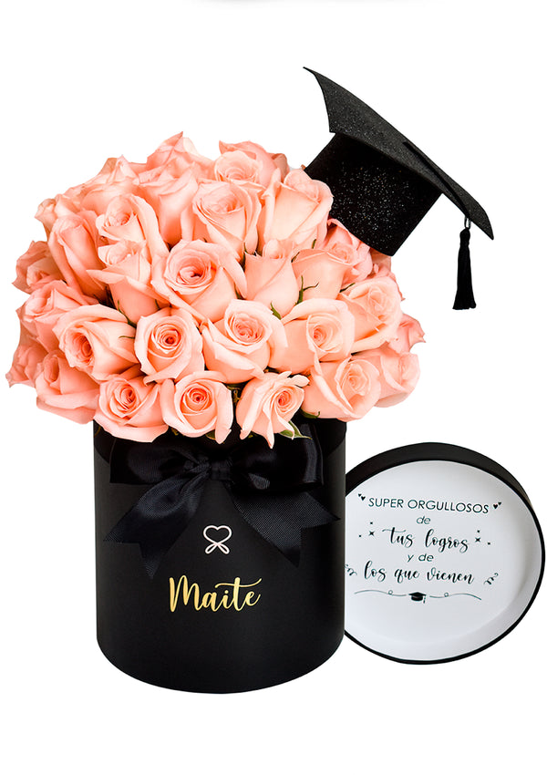 Love Box + birrete de graduación + tapa personalizada