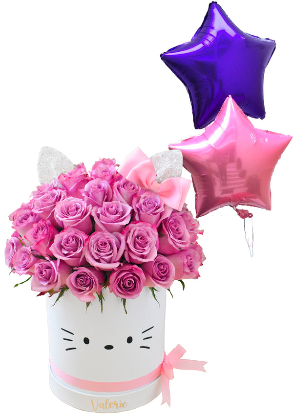Hello Kitty Grande + 2 globos - Florería Bloom