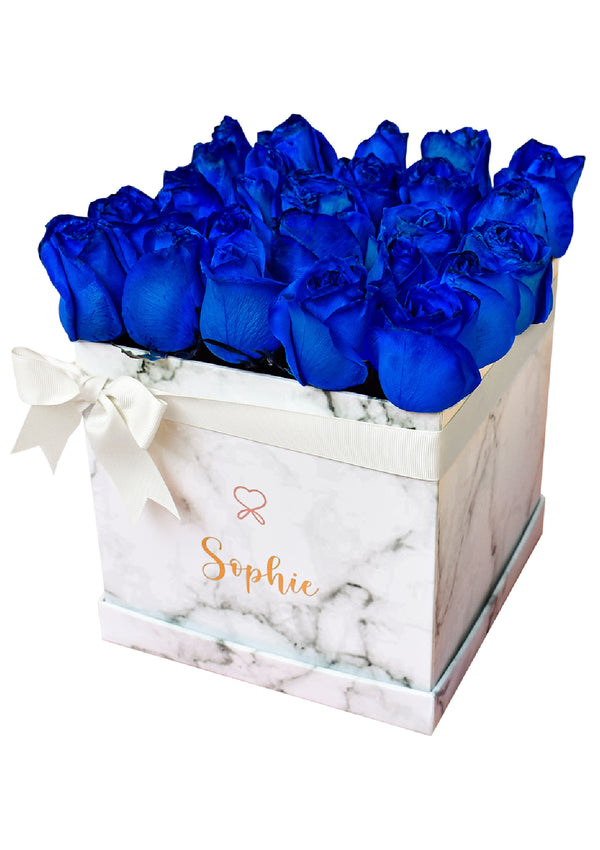 Deluxe Box con Rosas Azules