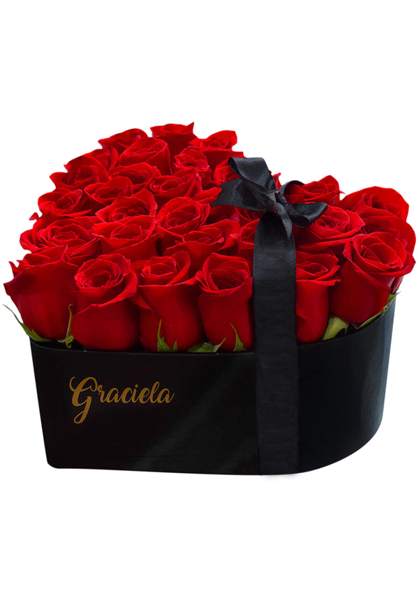 Box Corazón Full Rosas - Florería Bloom