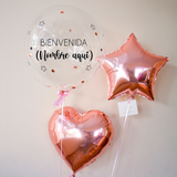 Pack de Globos Nacimiento #2 (estrella y corazón)