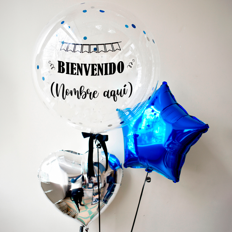 Pack de Globos Nacimiento #2 (estrella y corazón)