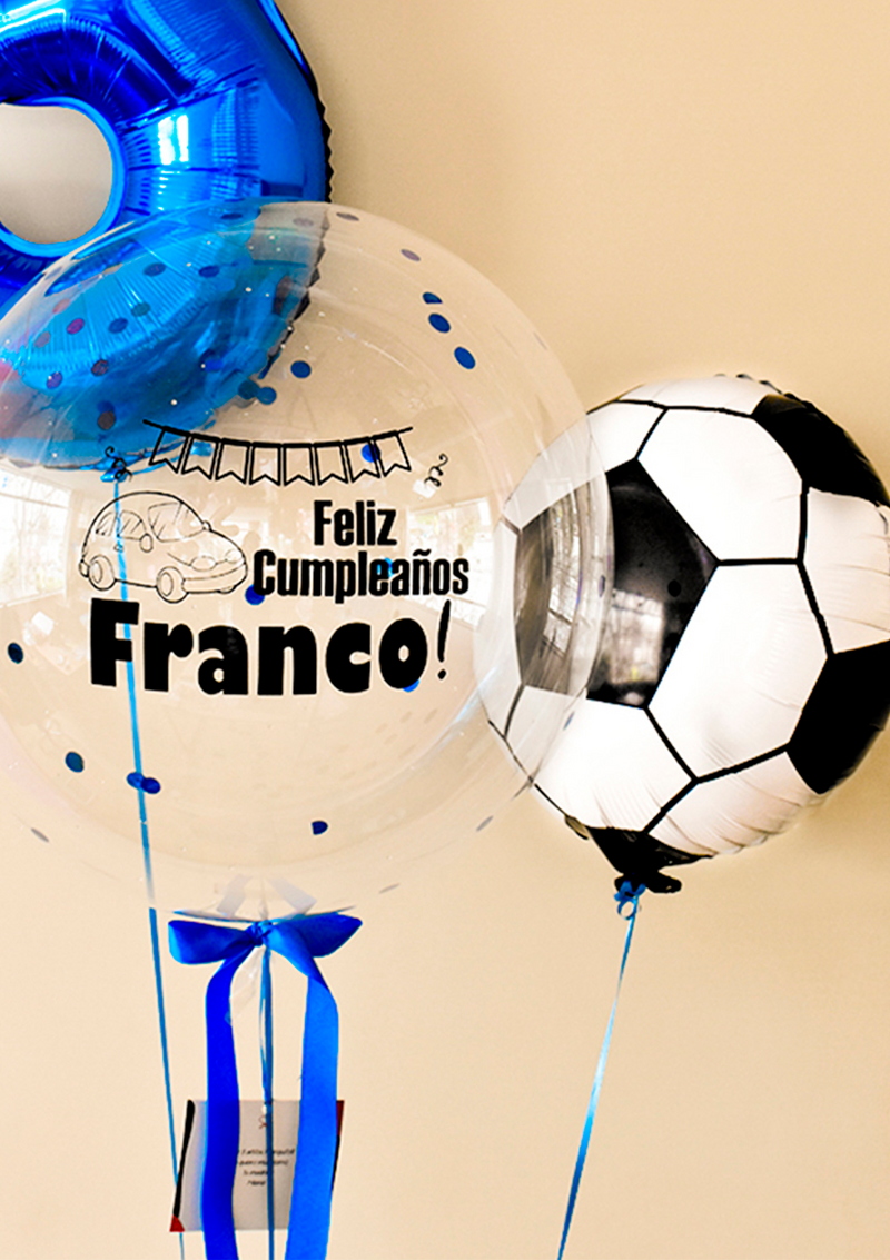 Globos para cumpleaños de niño de futbol – Balloon Box