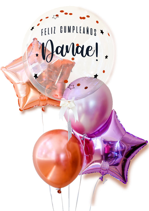 Globos de Cumpleaños · Cinco globos