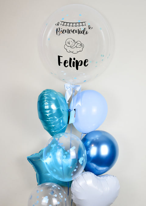 Globos de Nacimiento · Cinco globos