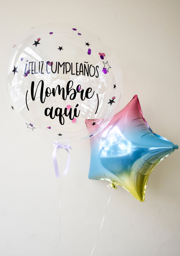 Globo Estrella con helio · 10 colores