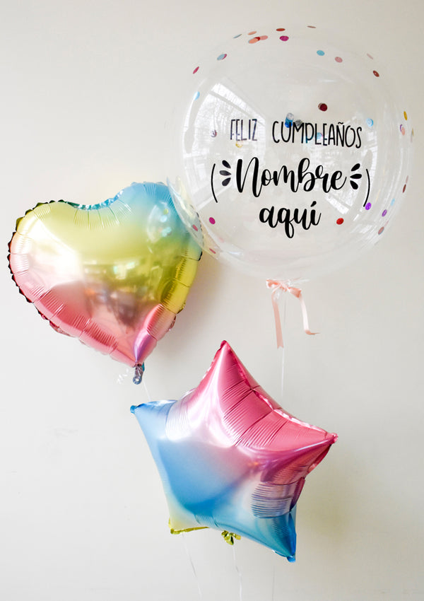 Globos de Cumpleaños · Tres globos
